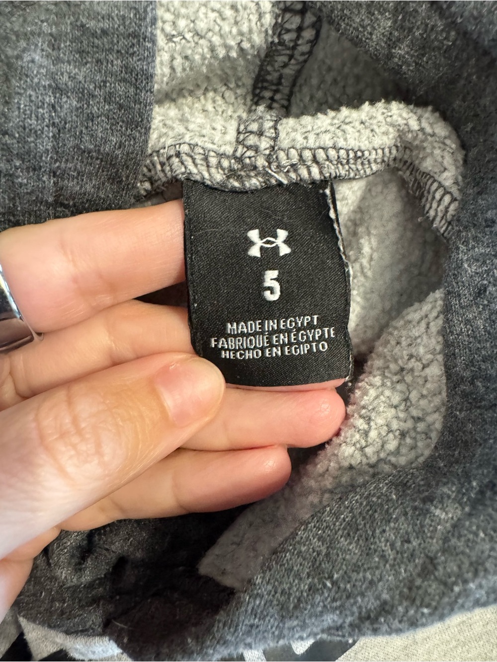 Under Armour Dark Gray Heather Pullover Hoodie - Picture 2 of 2
